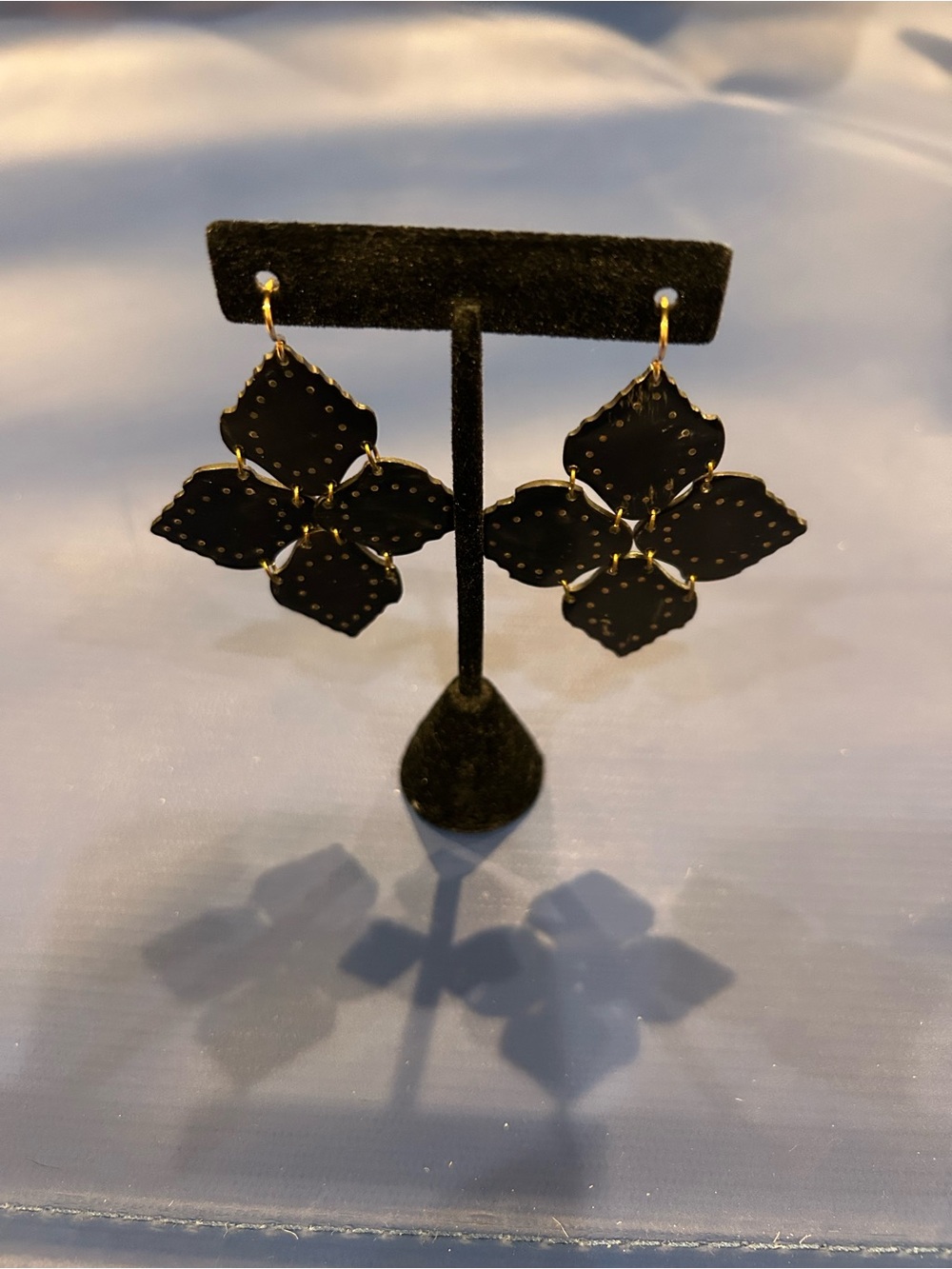 Ashley Pittman Angalia Dark Horn Drop Earrings